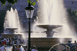 Fountains in Trafalgar Square